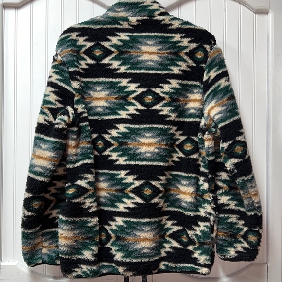 Home Free Arkansas Southwesten Aztec Fleece Pullover XL Sweatshirt Western - Picture 4 of 5